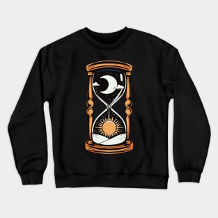 Sun and Moon Hourglass Witches Witchcraft Gothic Crewneck Sweatshirt